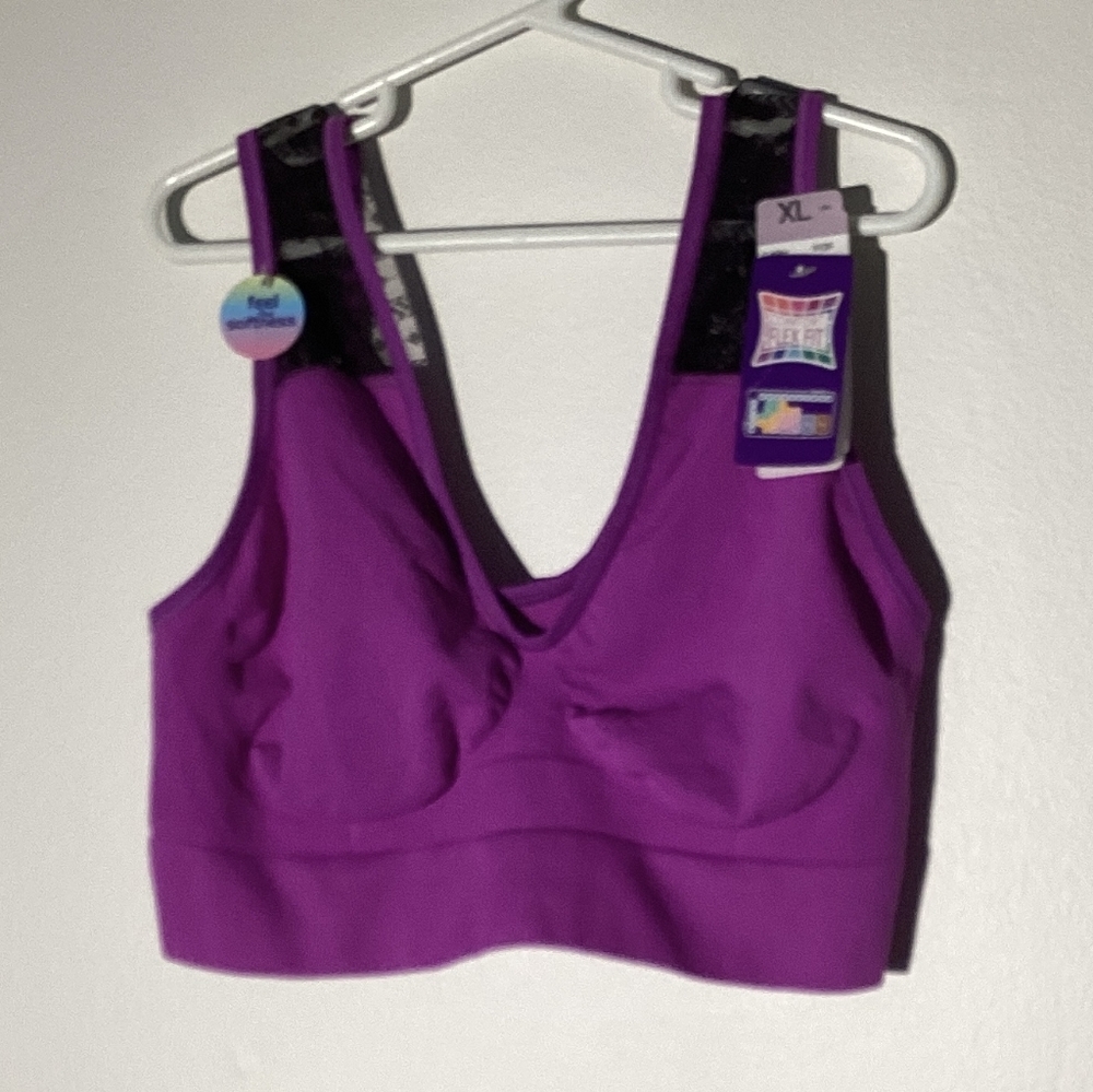 Hanes Girls Purple Bralette